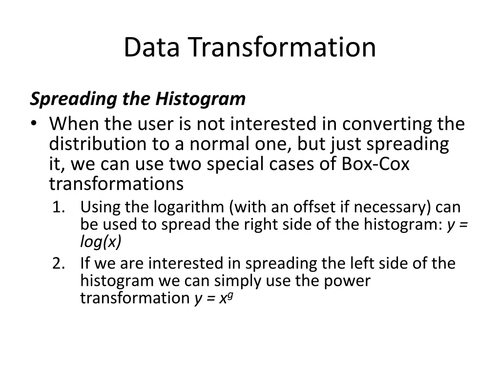 data transformation 15