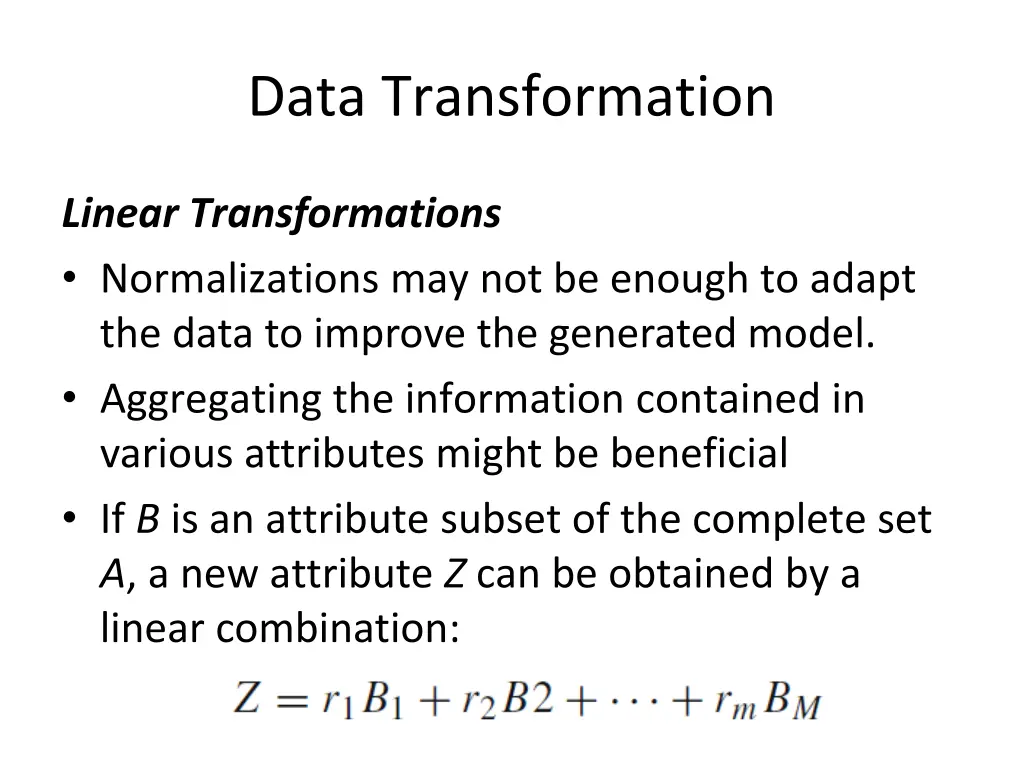 data transformation 2