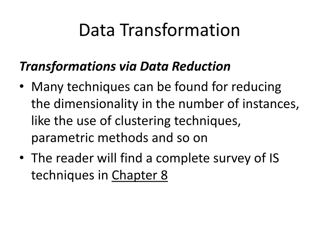 data transformation 21