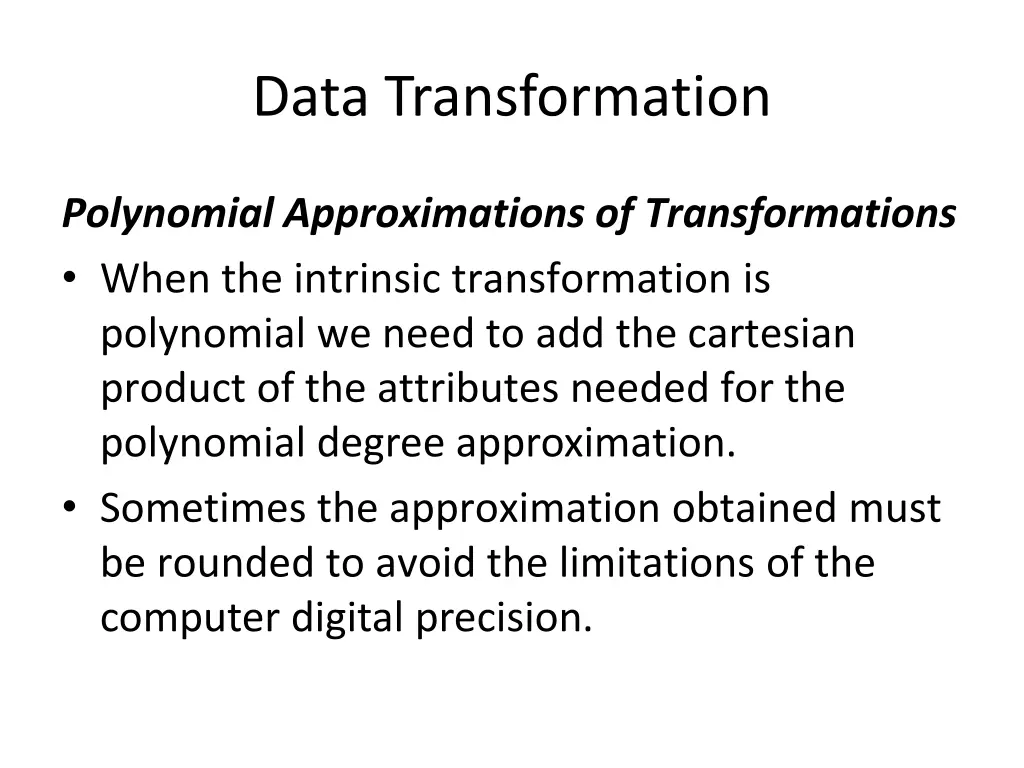 data transformation 7