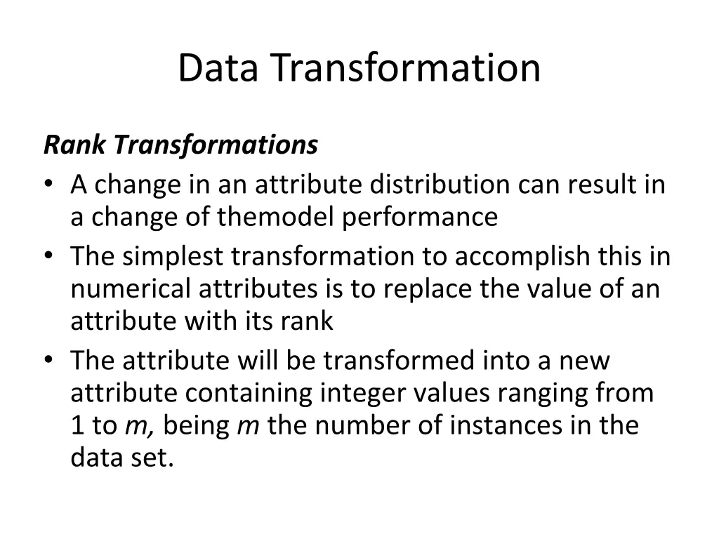 data transformation 8