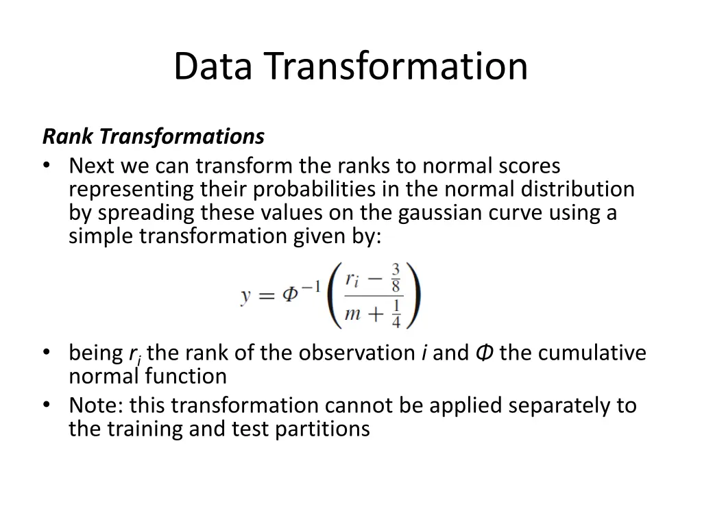 data transformation 9