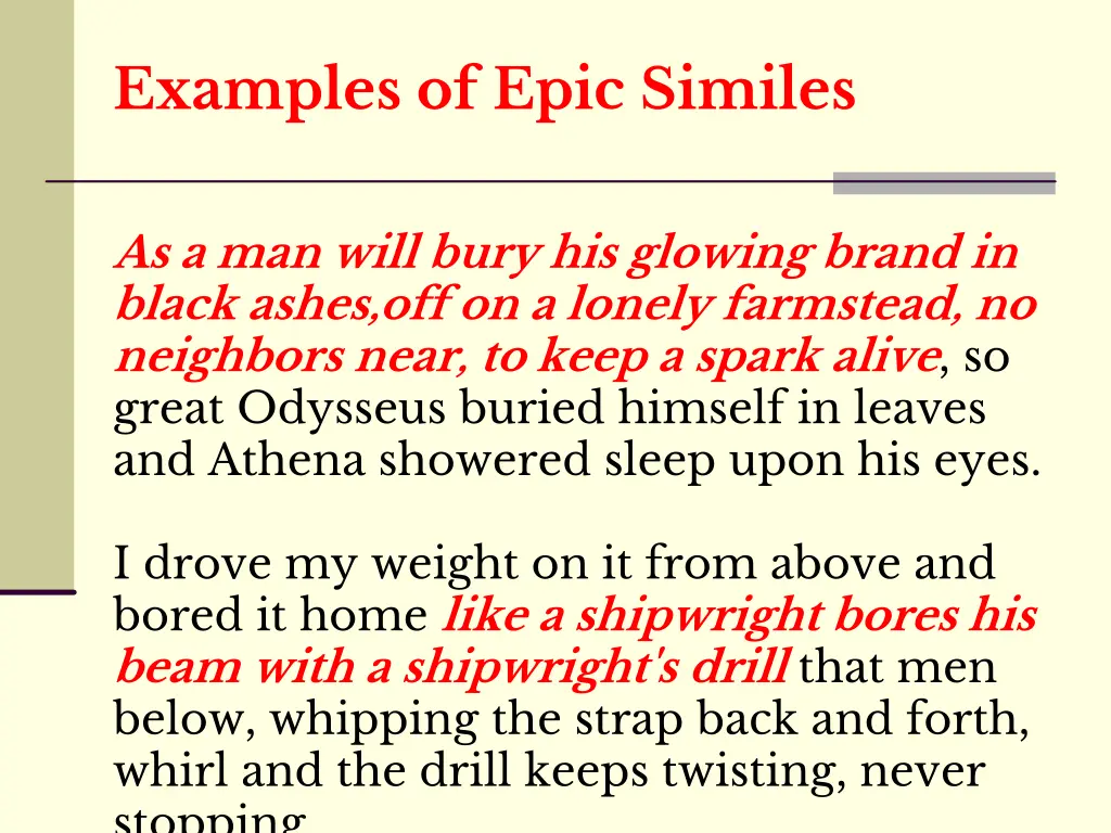 examples of epic similes