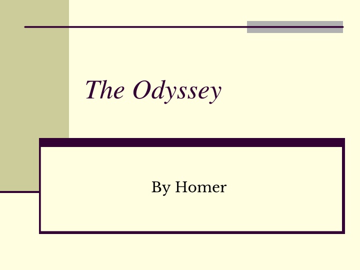 the odyssey