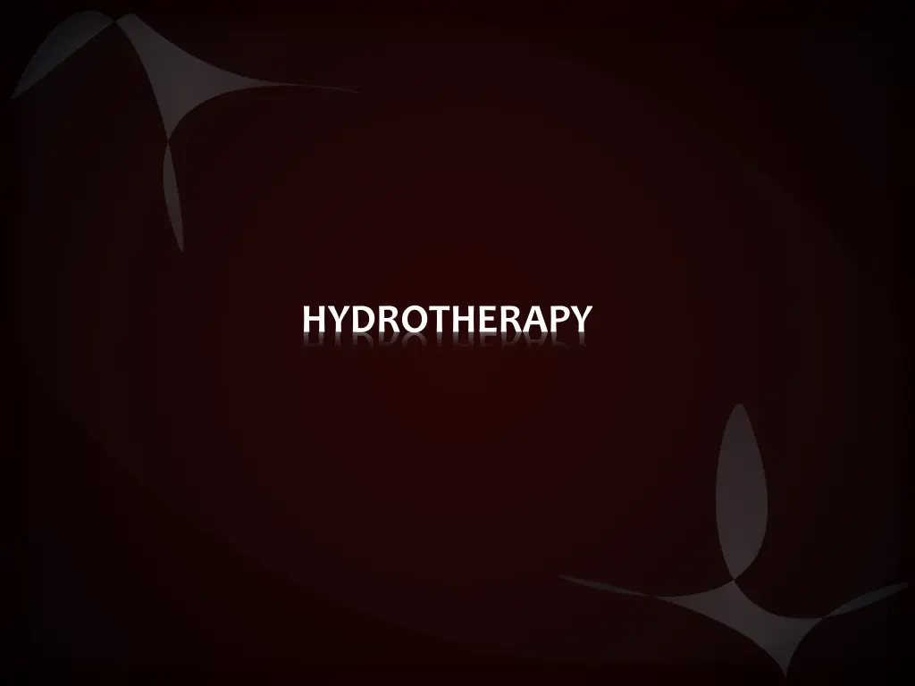 hydrotherapy