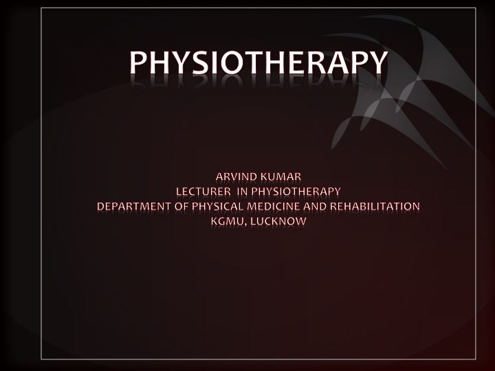 physiotherapy