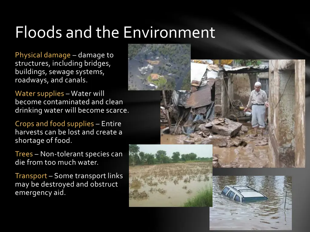 floods and the environment