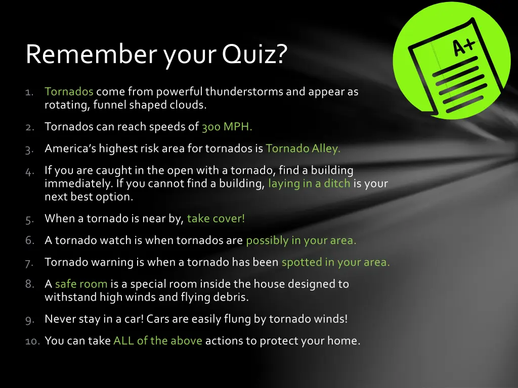 remember your quiz 2