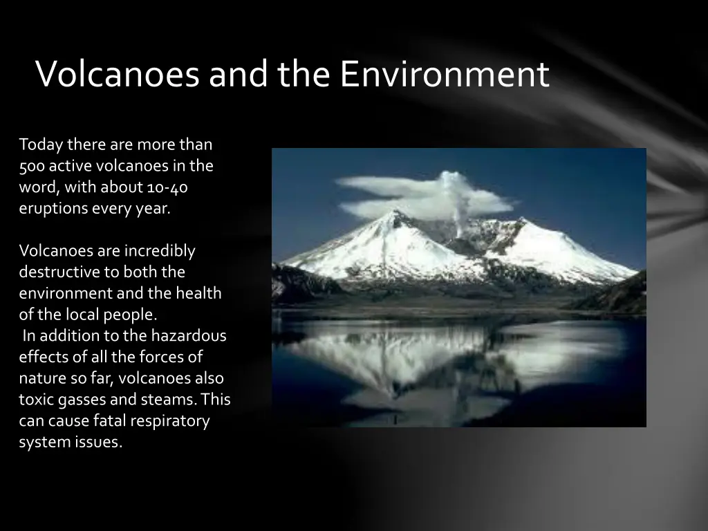 volcanoes and the environment