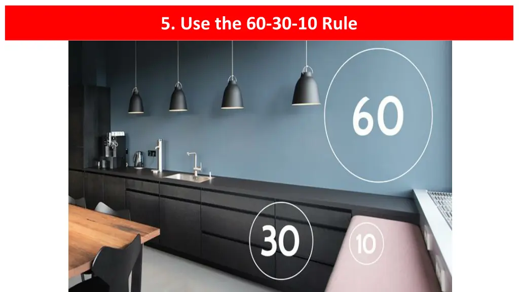 5 use the 60 30 10 rule