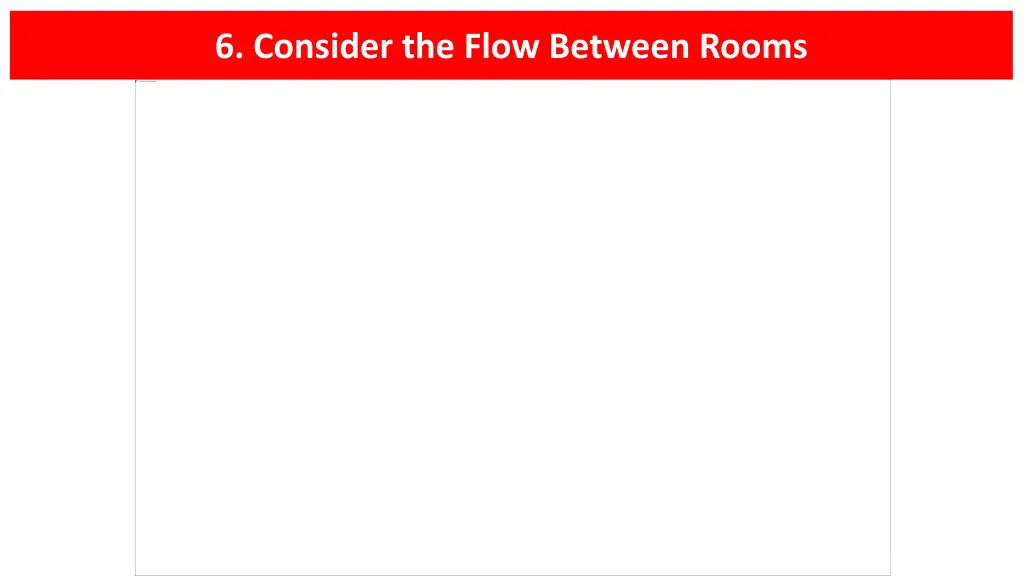 6 consider the flow between rooms