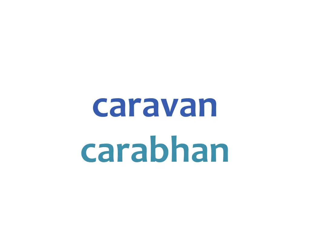 caravan carabhan