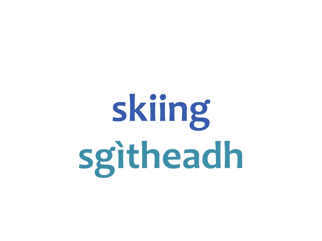 skiing sg theadh