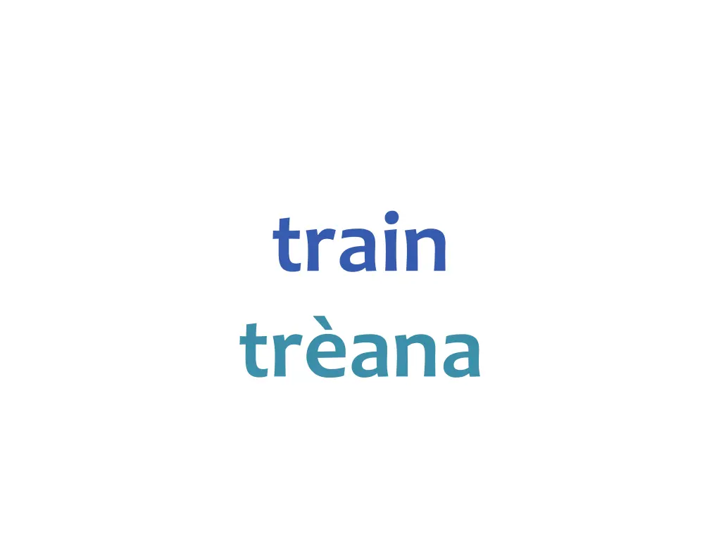 train tr ana