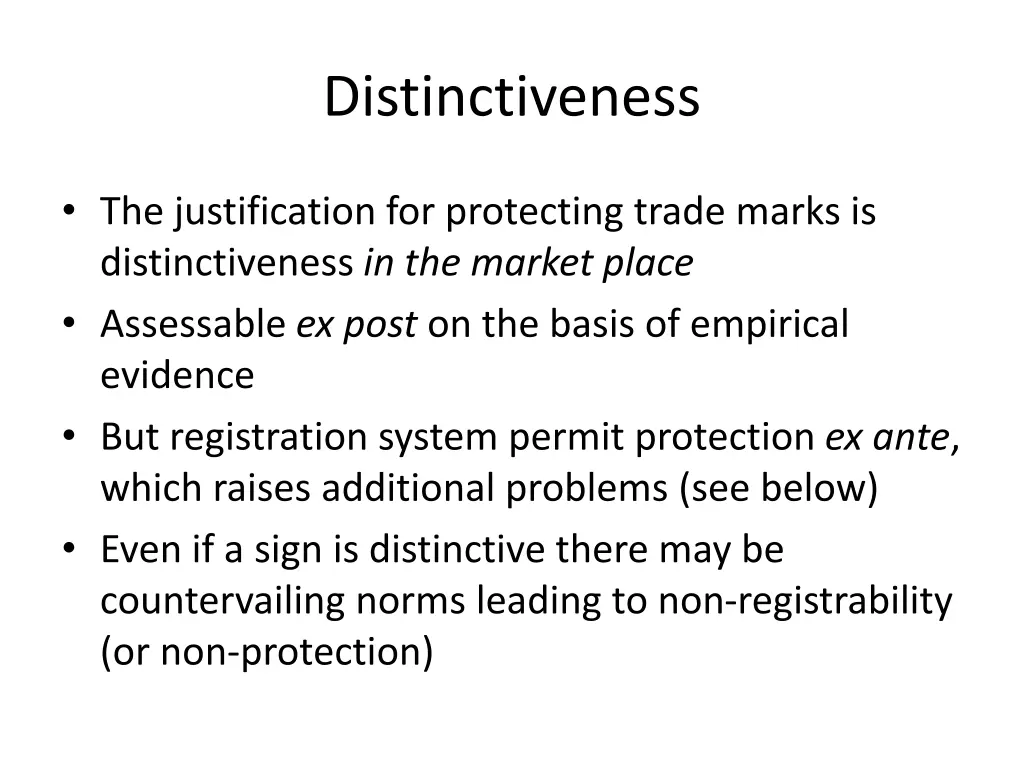 distinctiveness