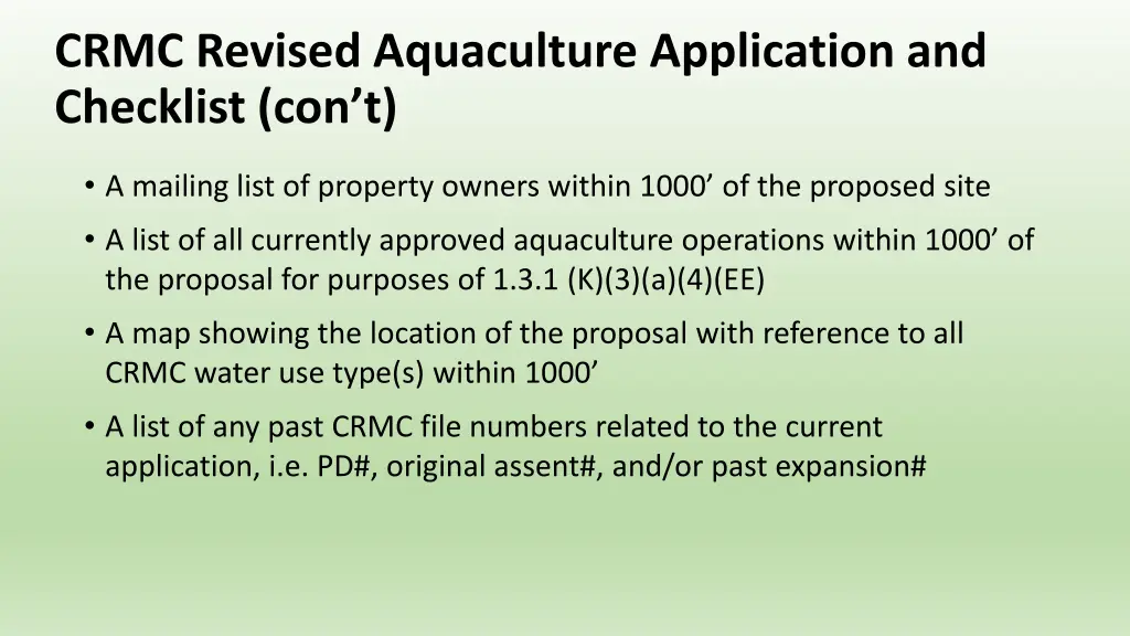 crmc revised aquaculture application 1