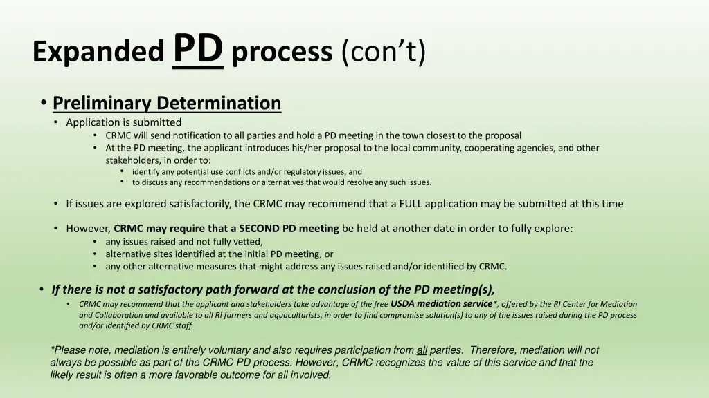 expanded pd process con t