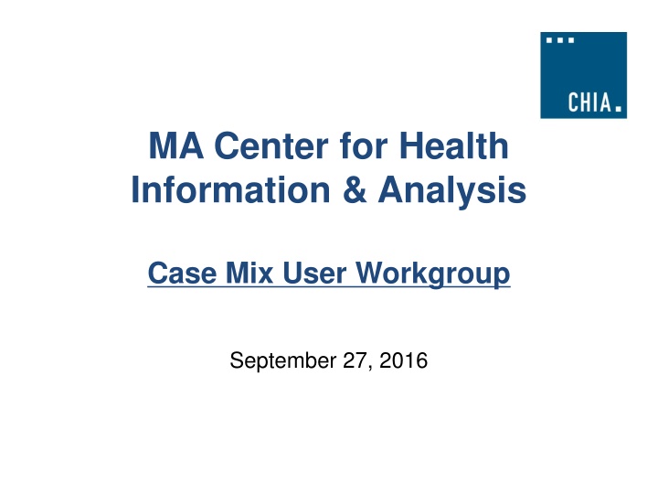 ma center for health information analysis