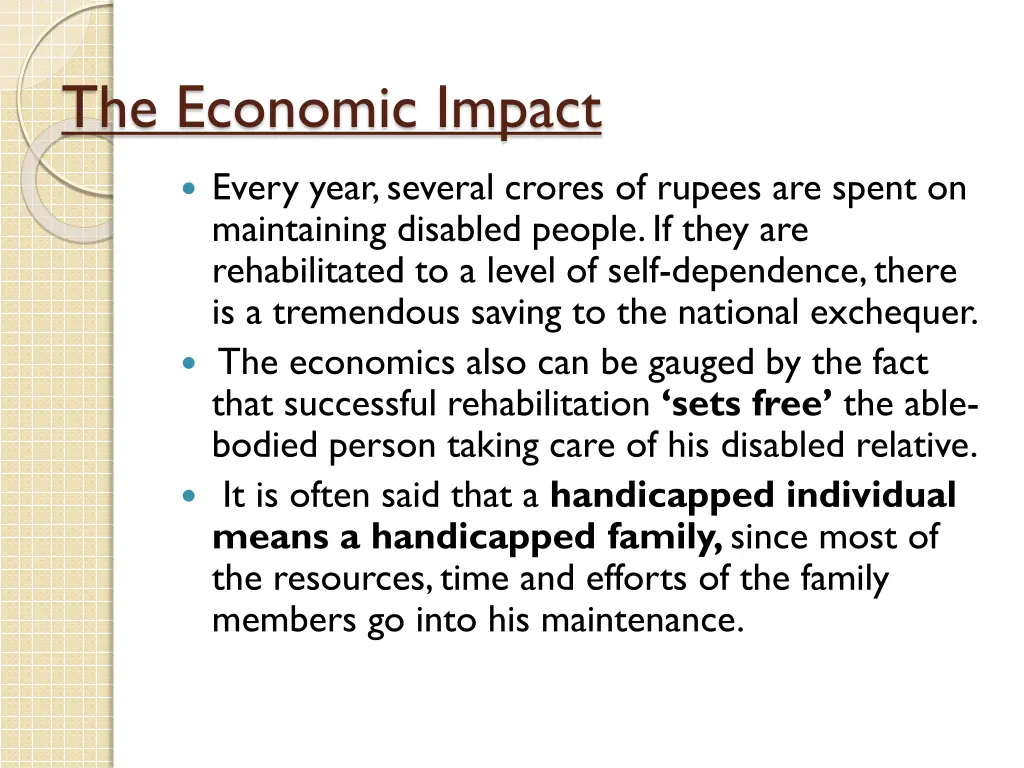 the economic impact