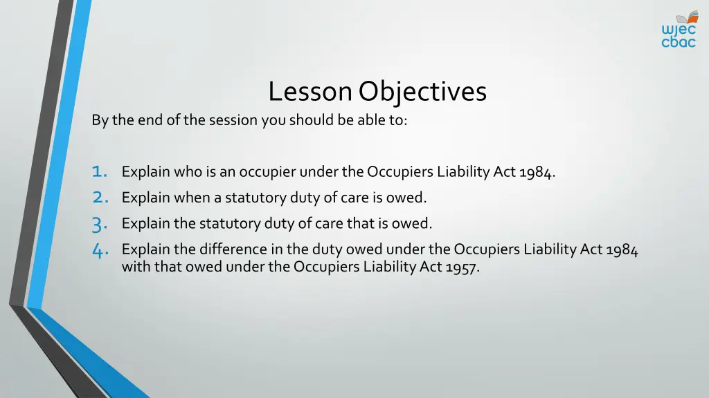 lesson objectives