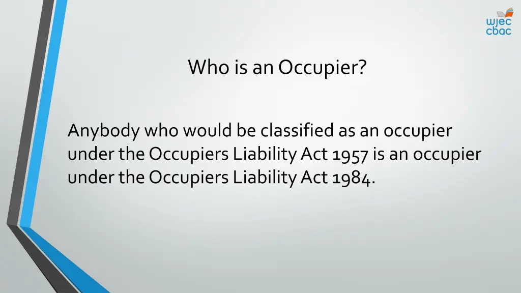 who is an occupier