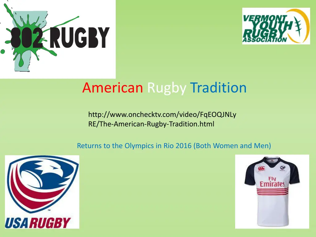 american rugby tradition