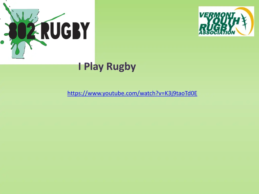 i play rugby