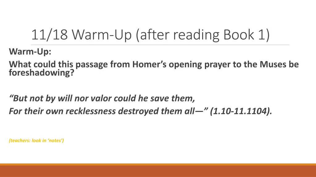 11 18 warm up after reading book 1 warm up what