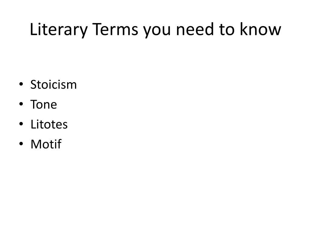 literary terms you need to know