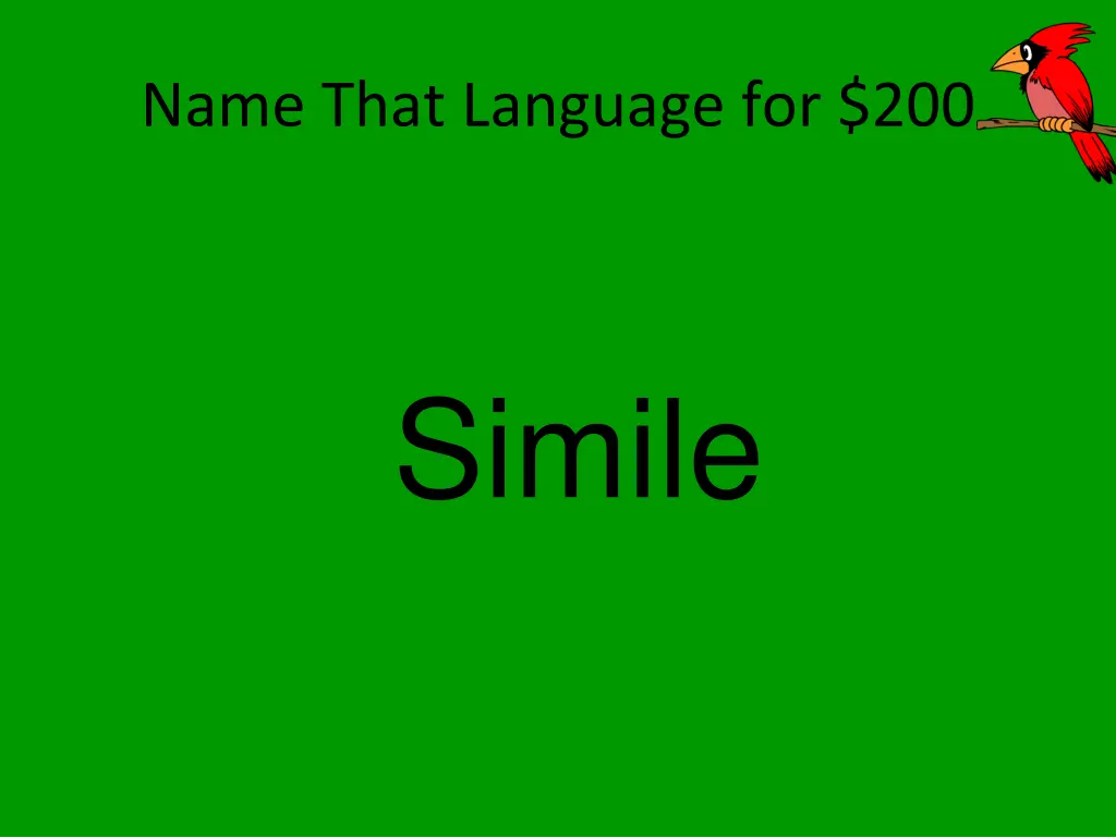 name that language for 200 1