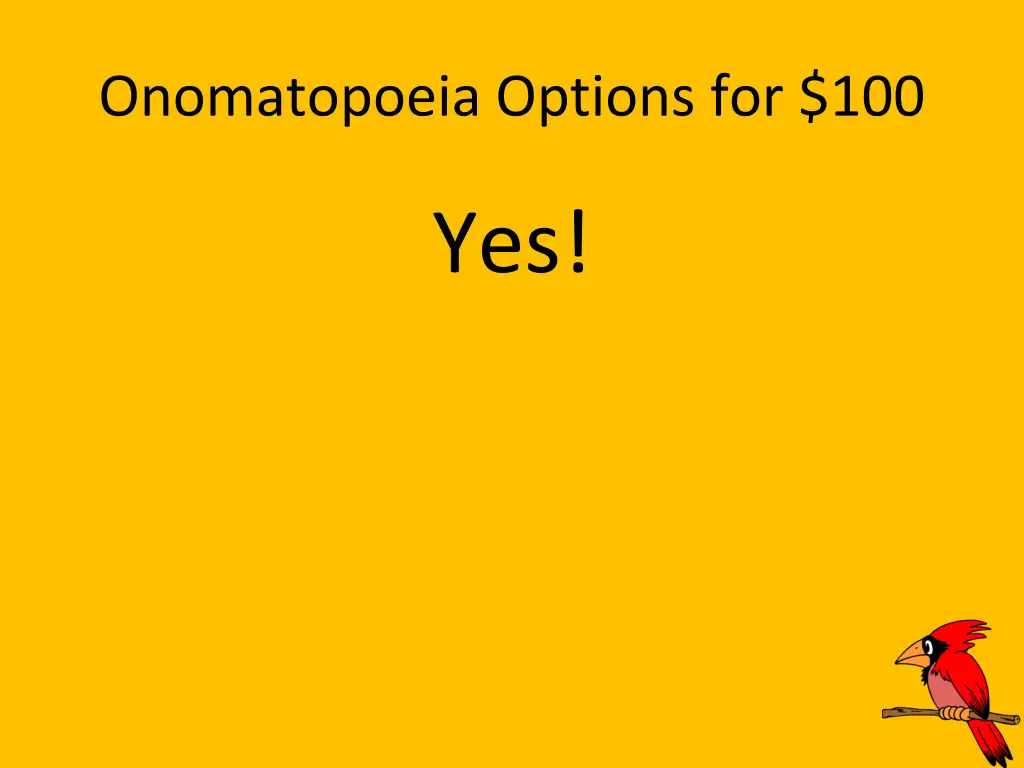 onomatopoeia options for 100 1