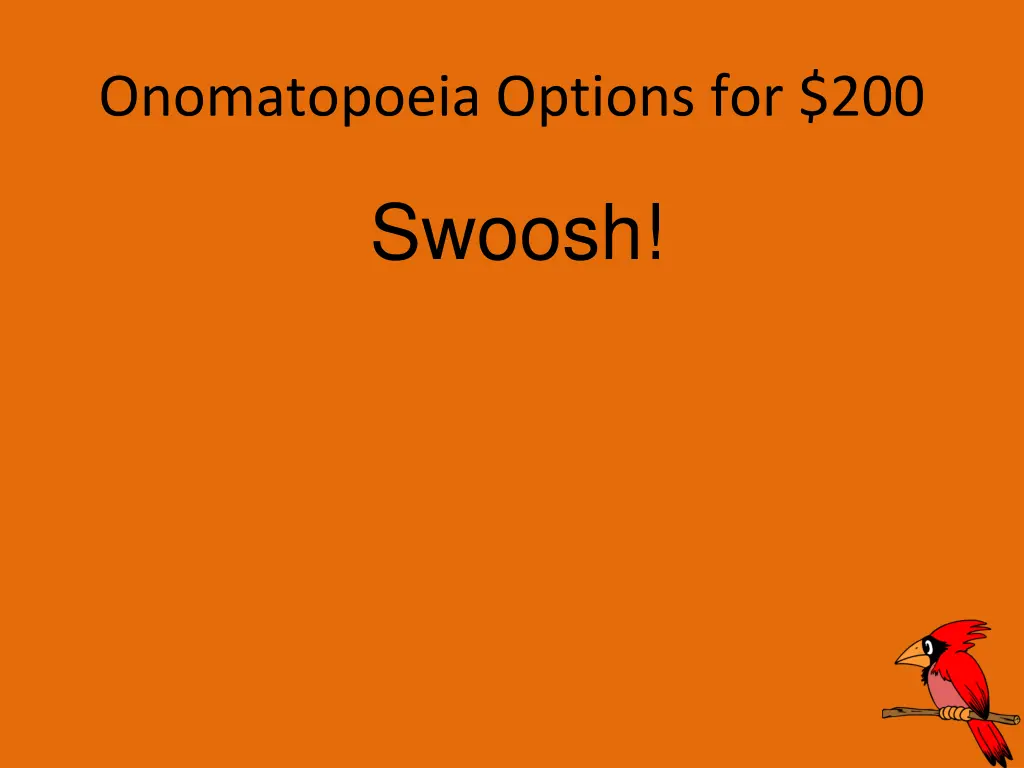 onomatopoeia options for 200 1