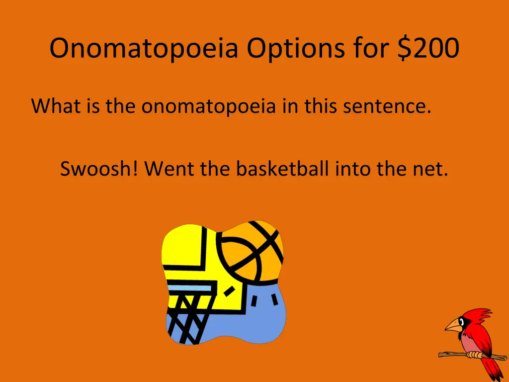 onomatopoeia options for 200