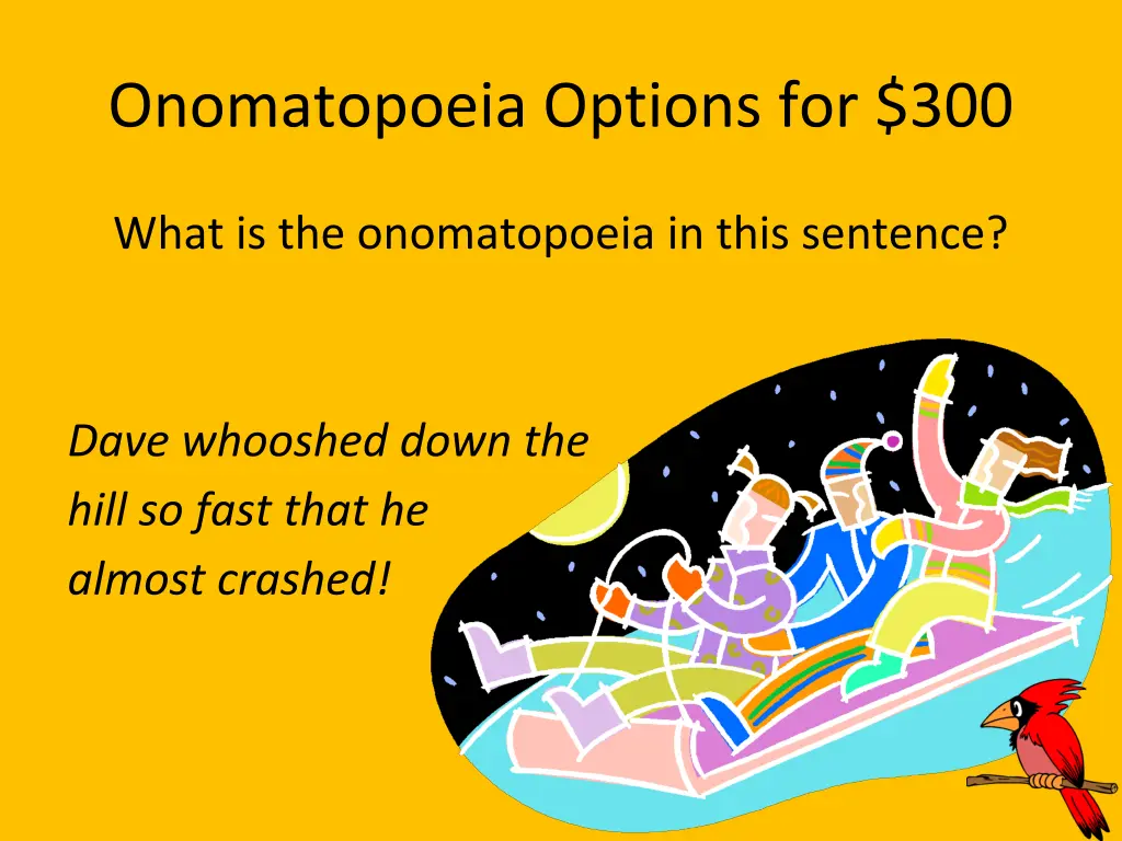 onomatopoeia options for 300