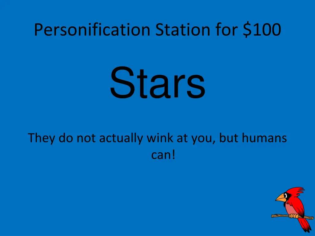 personification station for 100 stars