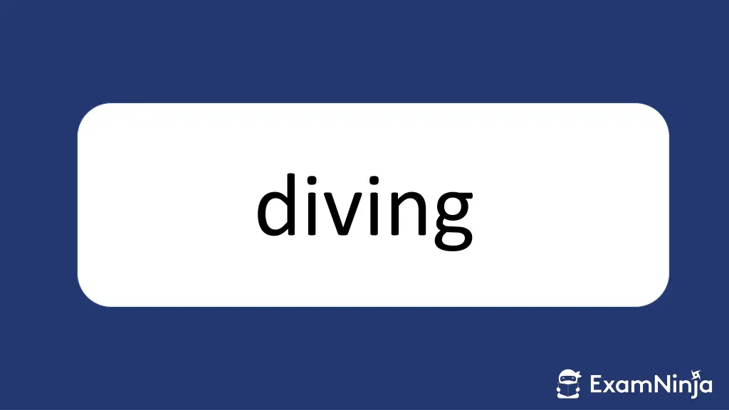 diving