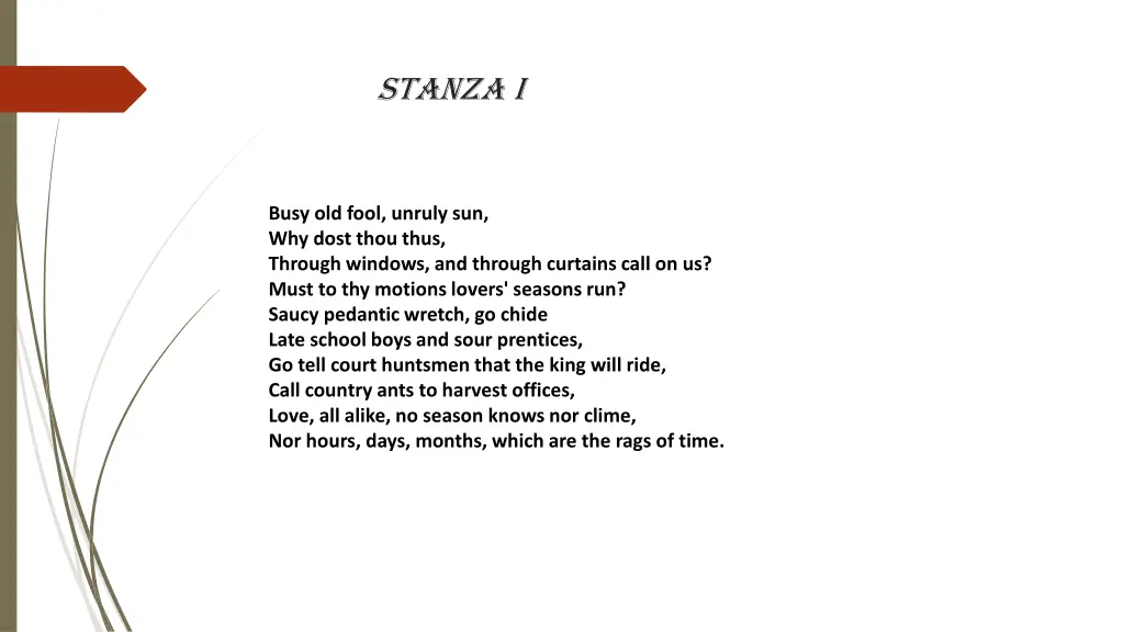 stanza i