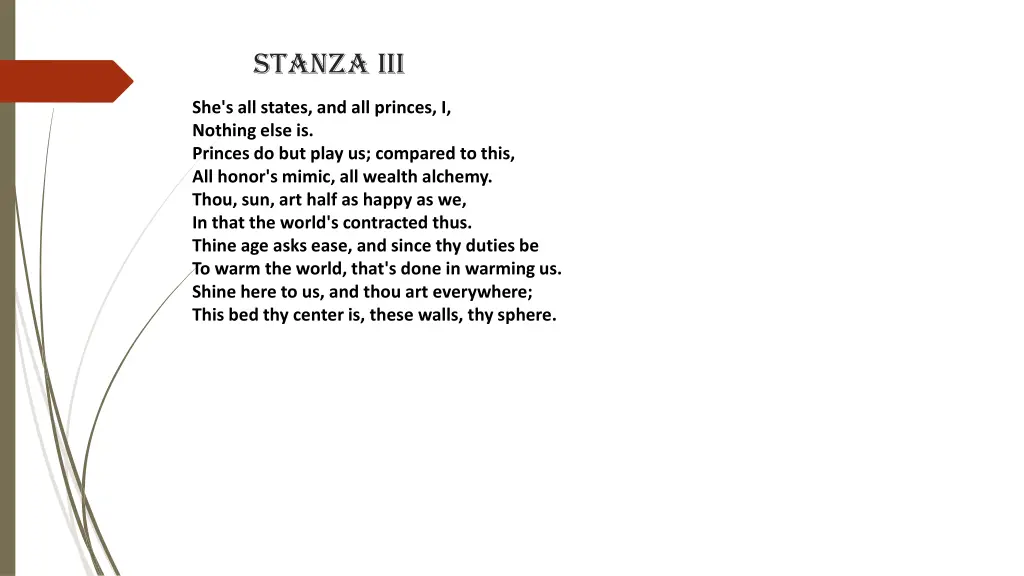 stanza iii