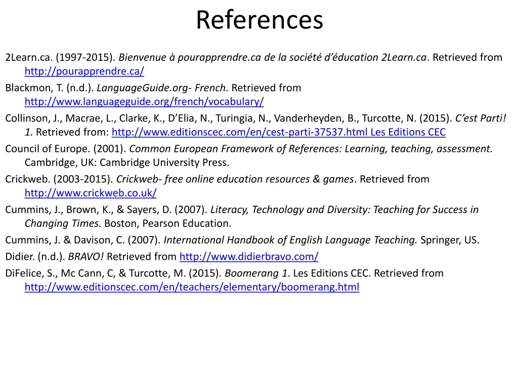 references