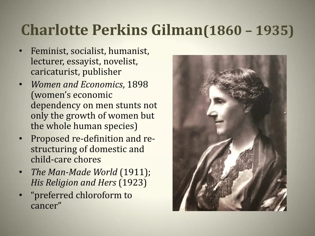 charlotte perkins gilman 1860 1935