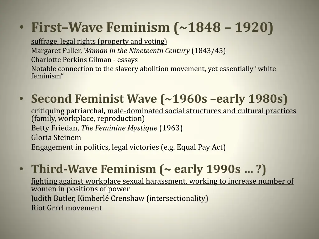 first wave feminism 1848 1920 suffrage legal