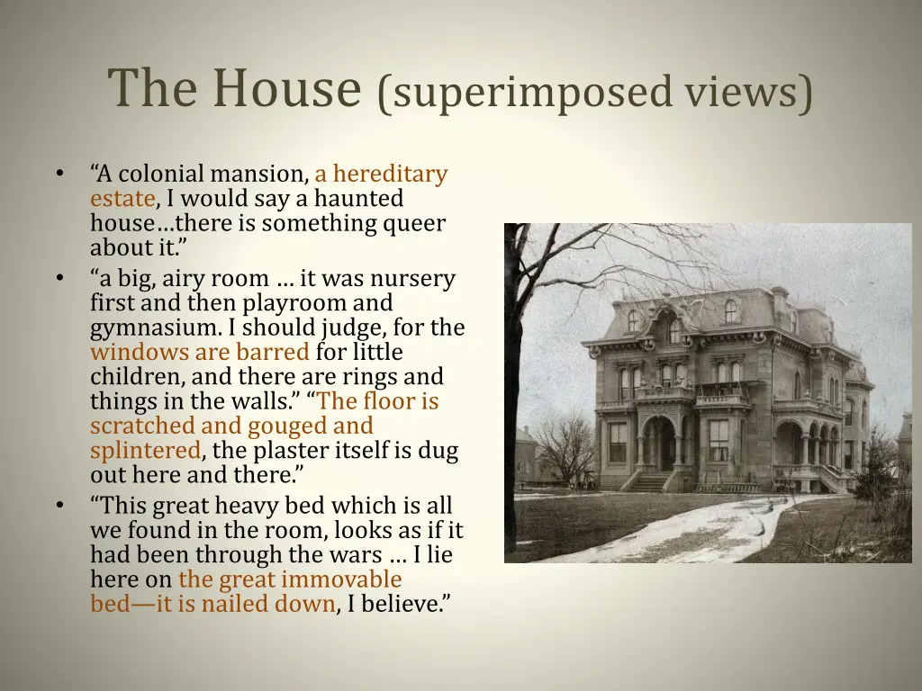 the house superimposed views