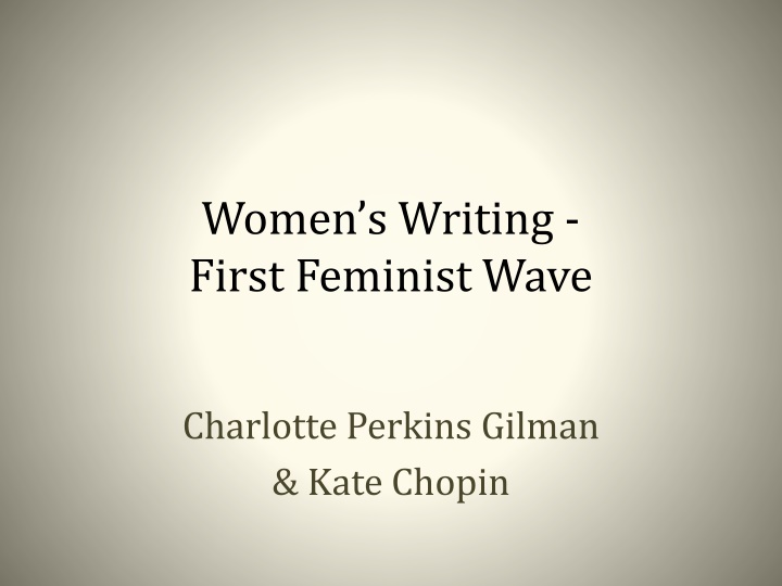 women s writing first feminist wave