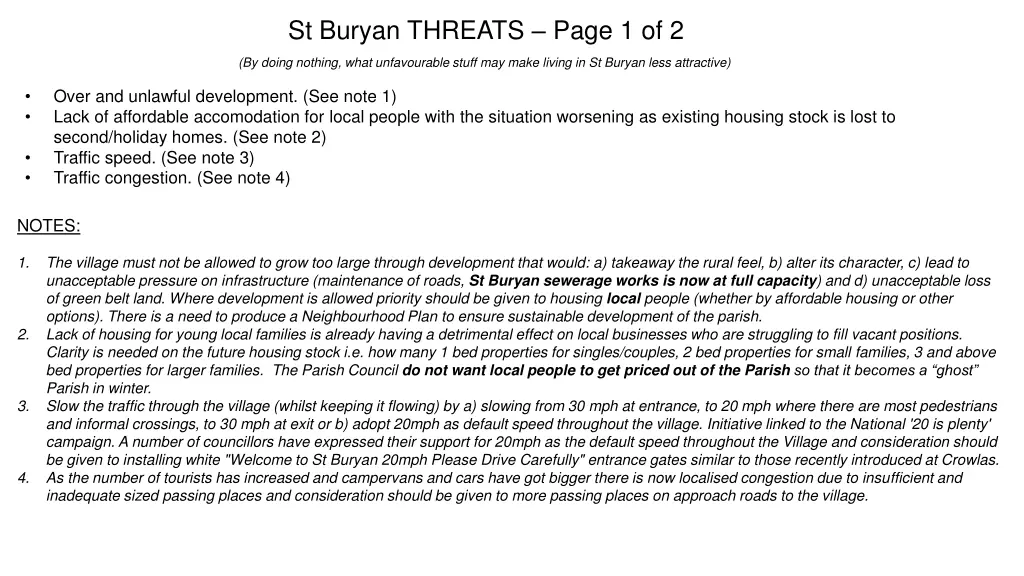 st buryan threats page 1 of 2