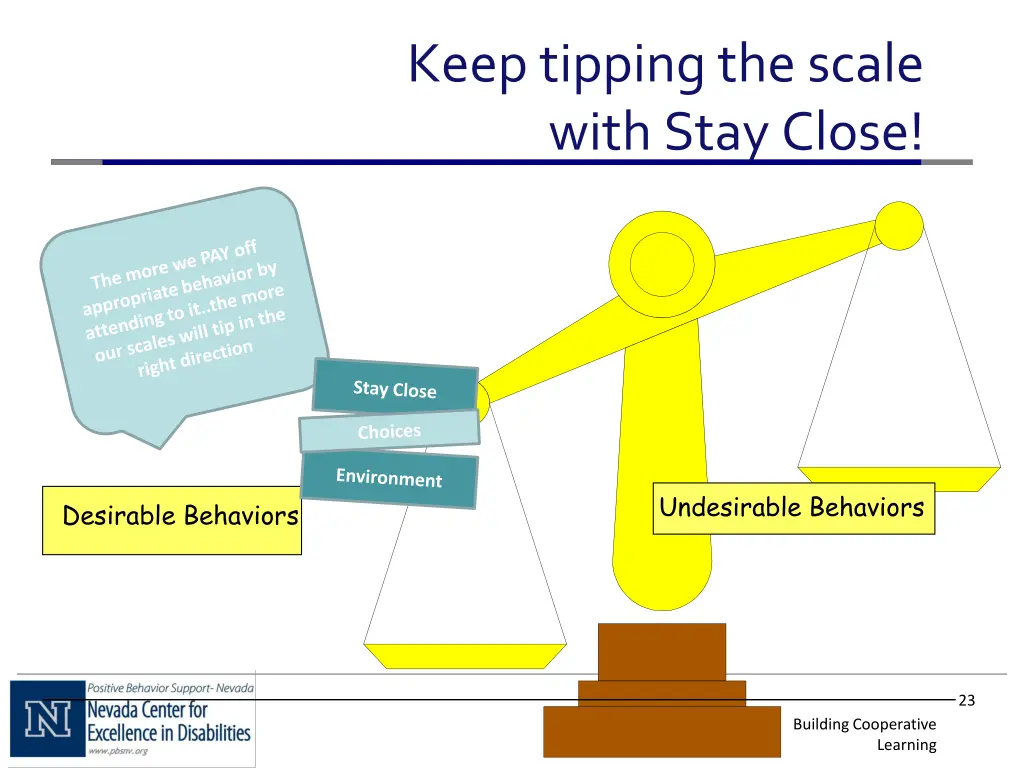 keep tipping the scale with stay close