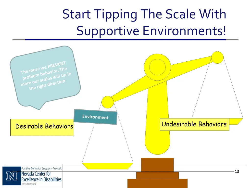 start tipping the scale with supportive