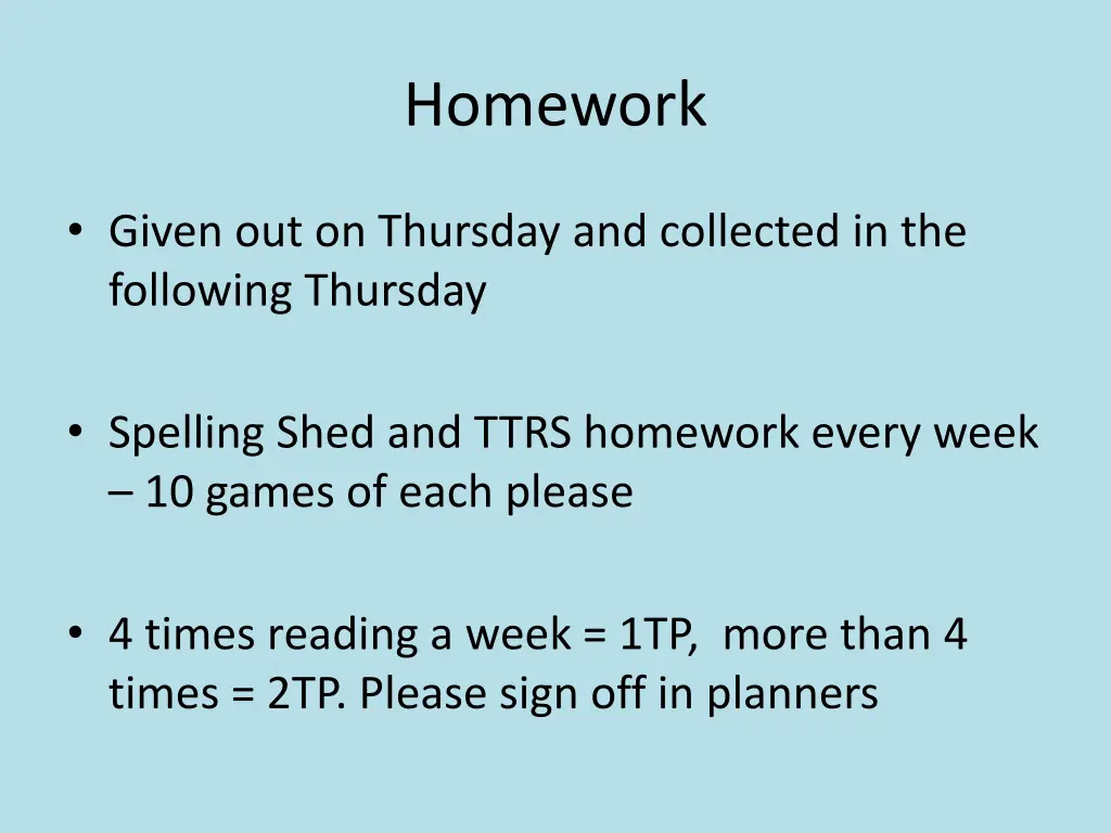 homework