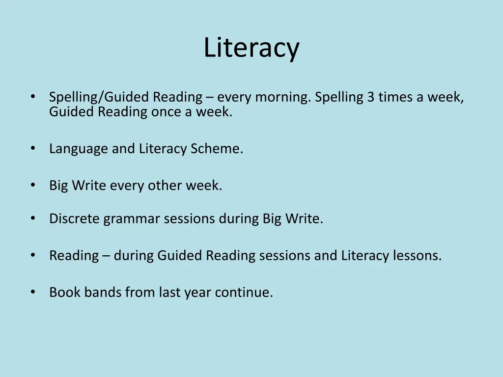 literacy