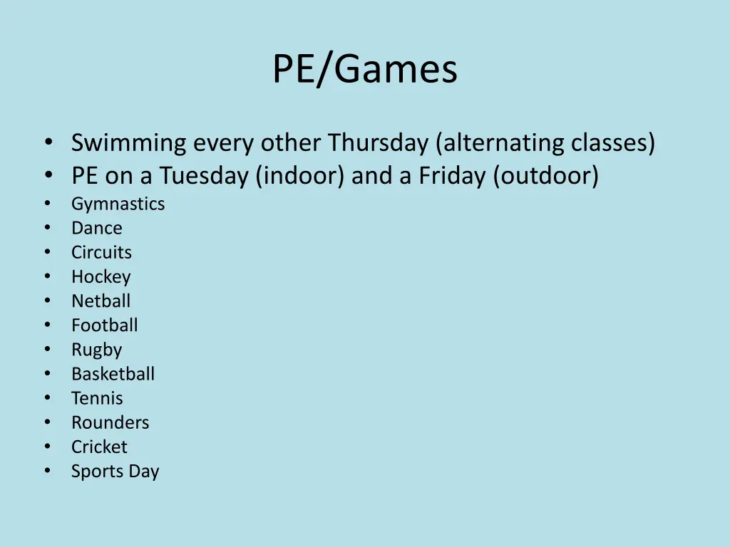 pe games