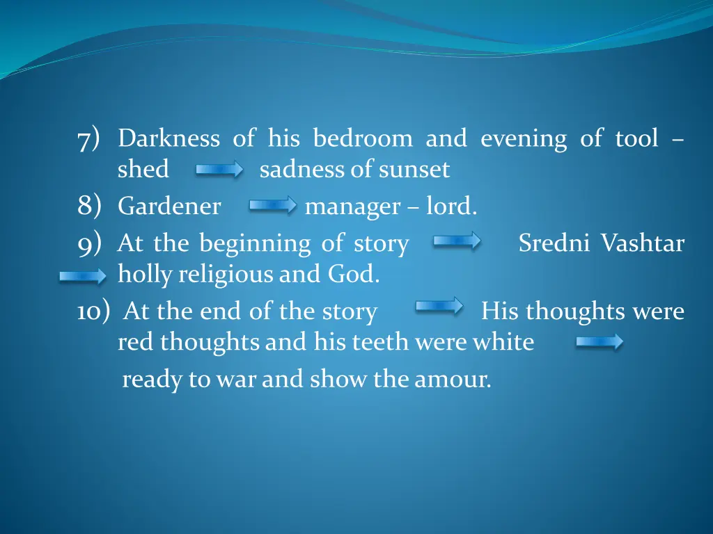 7 darkness of his bedroom and evening of tool